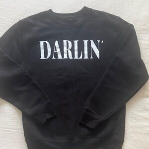 Darling Women's Black Crewneck Sweater